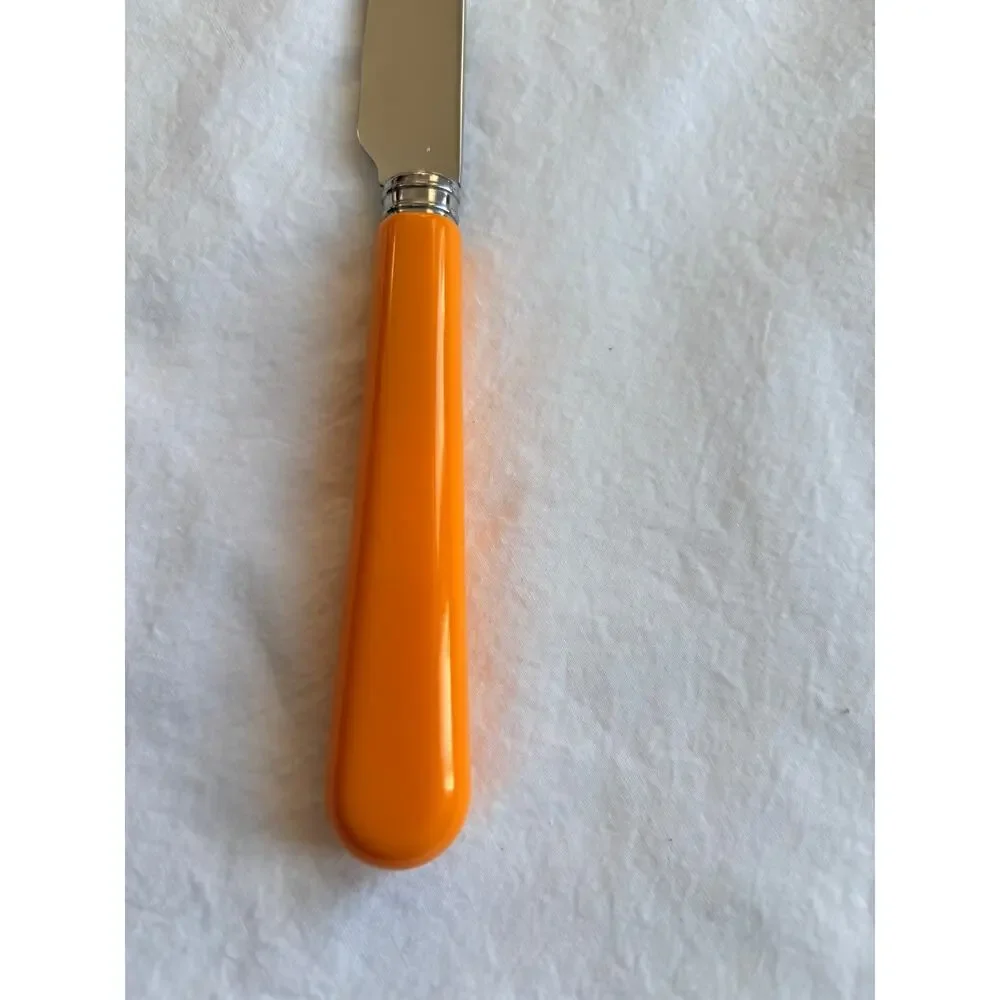 NEW Sabre Paris Pop Unis Orange Dinner Knife Stainless Steel
